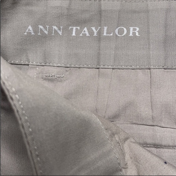 Ann Taylor Gray Crop Ankle Pants Comfy Casual Work career Size 10 - Picture 7 of 9